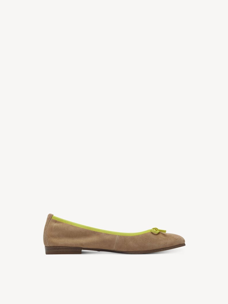 Tamaris Lederballerina - Beige