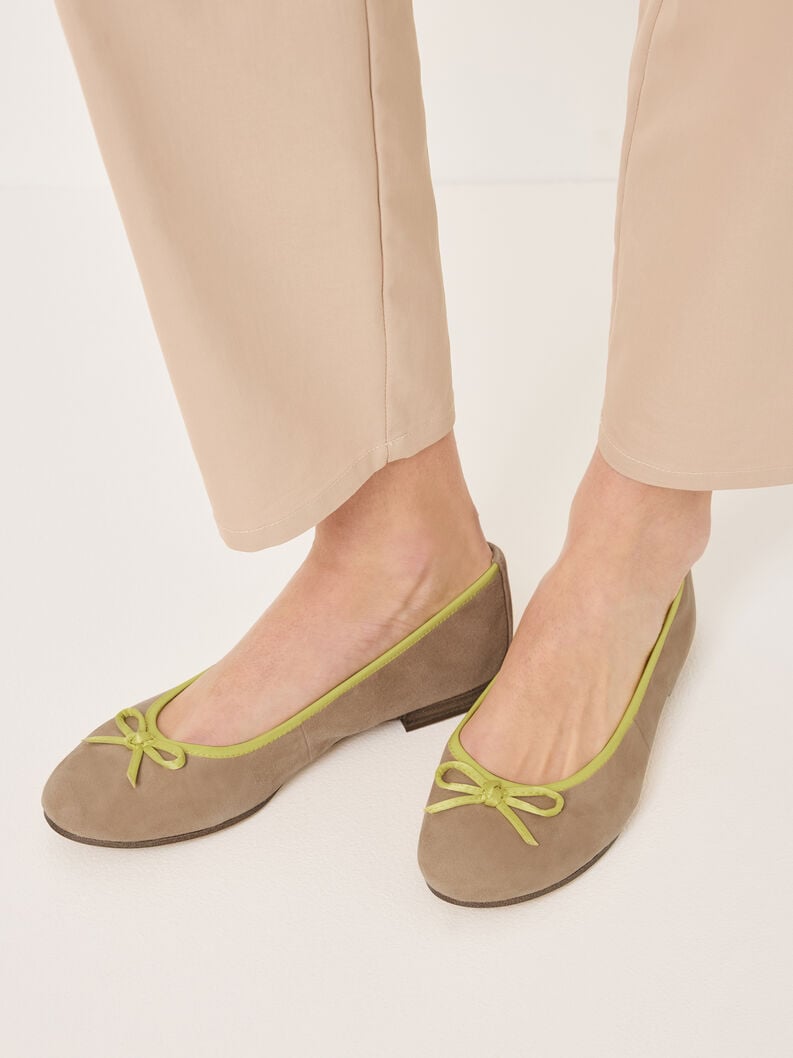 Tamaris Lederballerina - Beige