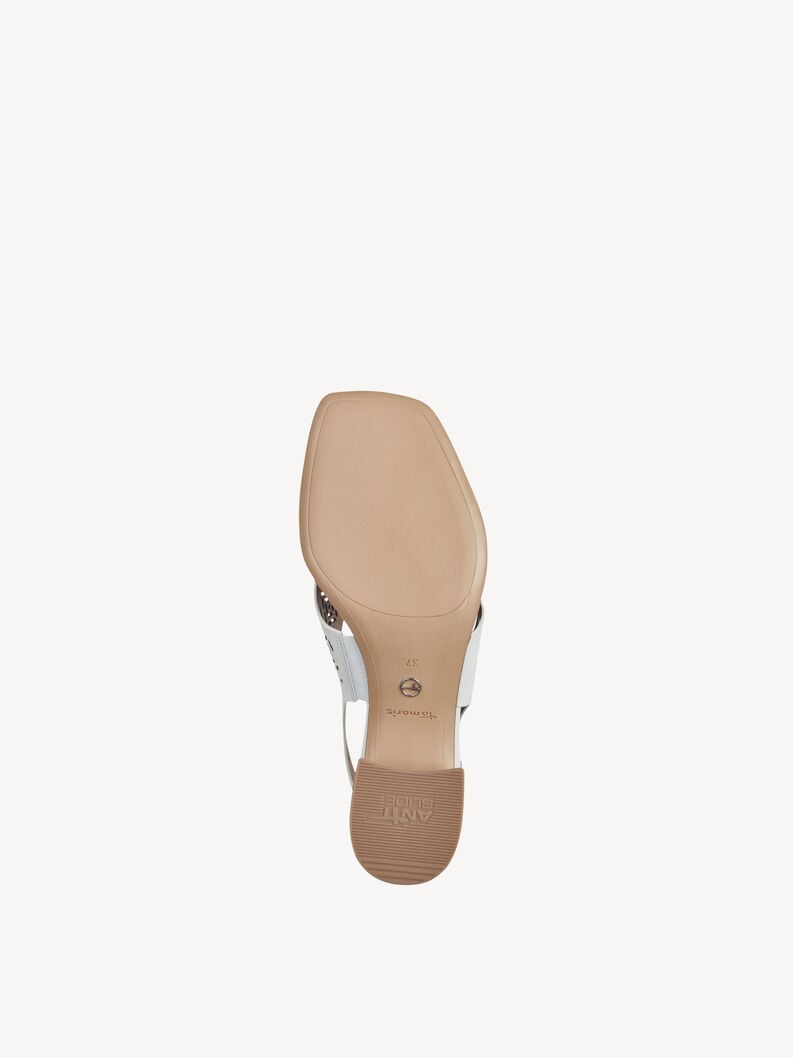 Tamaris Ledersandalette - Weiß