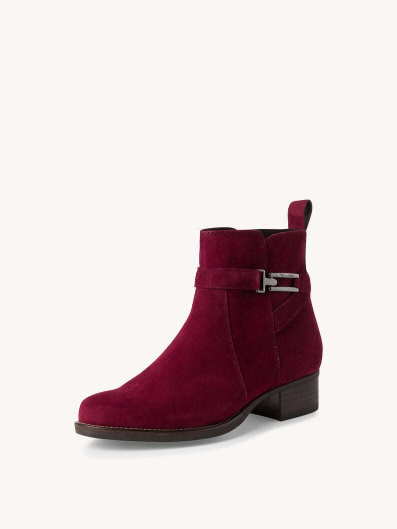 Tamaris Lederstiefelette - Rot