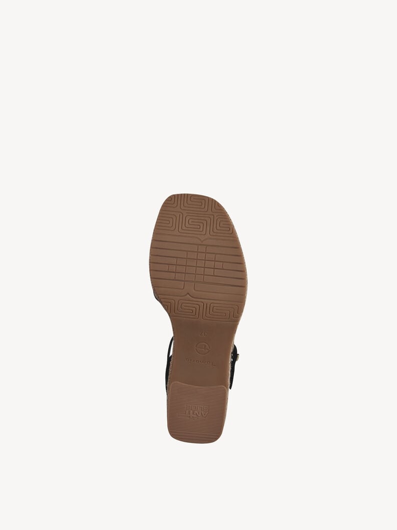 Tamaris Ledersandalette - Schwarz