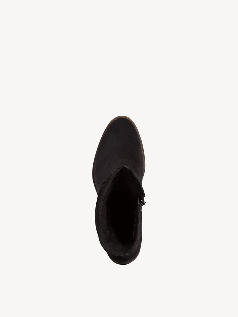 Tamaris Lederstiefelette - Schwarz