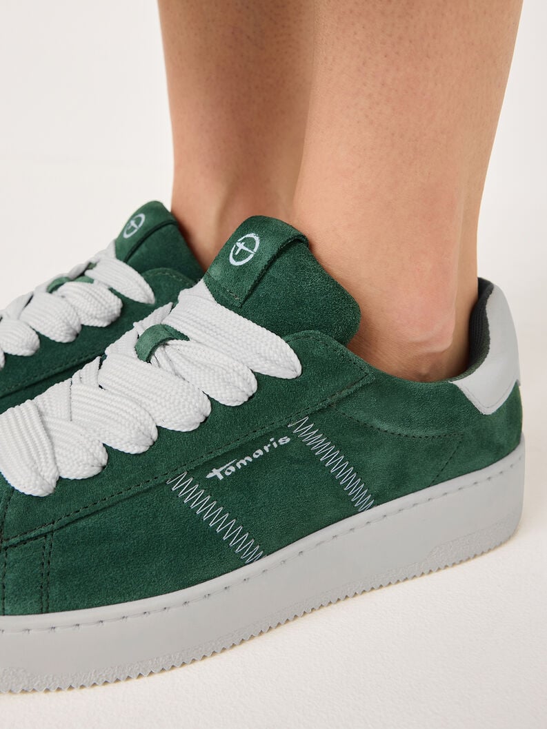 Tamaris Ledersneaker - Grün