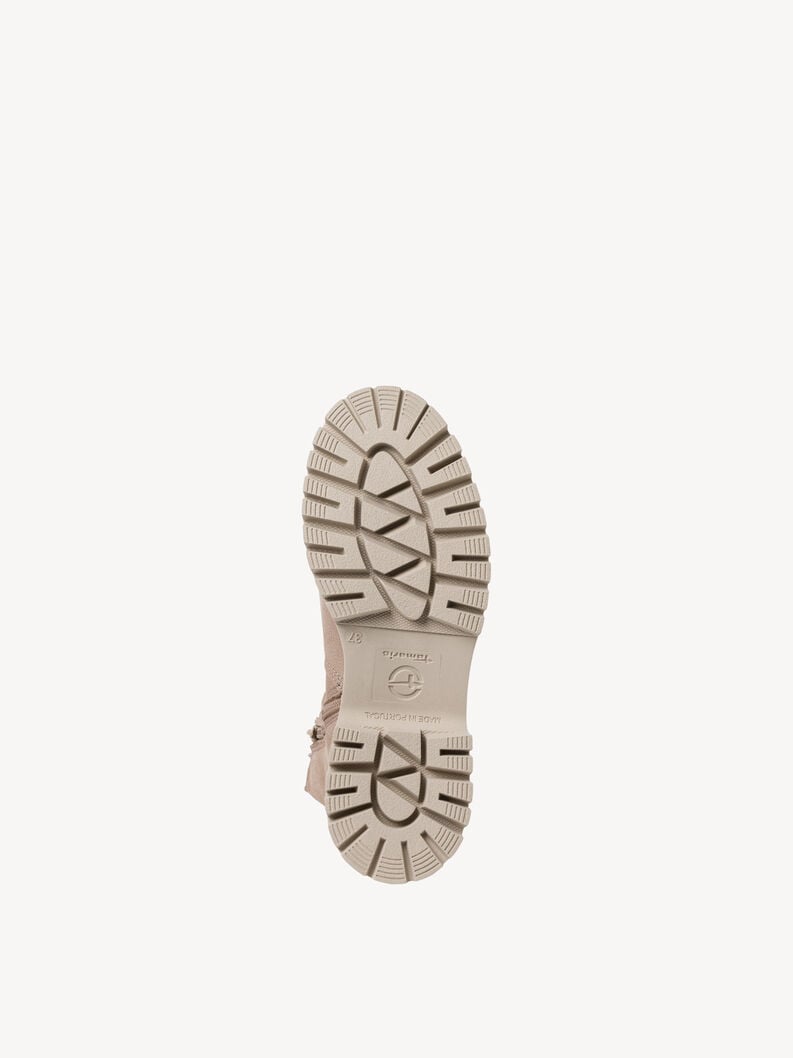 Tamaris Lederstiefelette - Beige Warmfutter