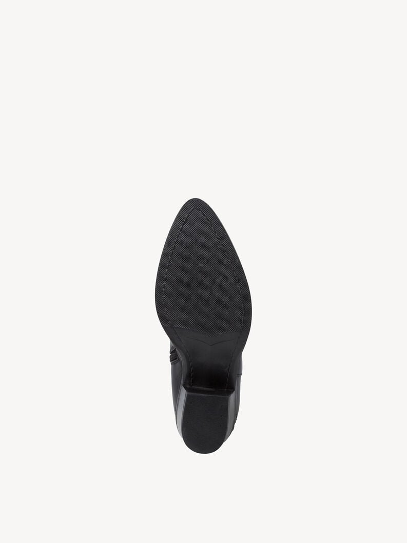 Tamaris Lederstiefelette - Schwarz