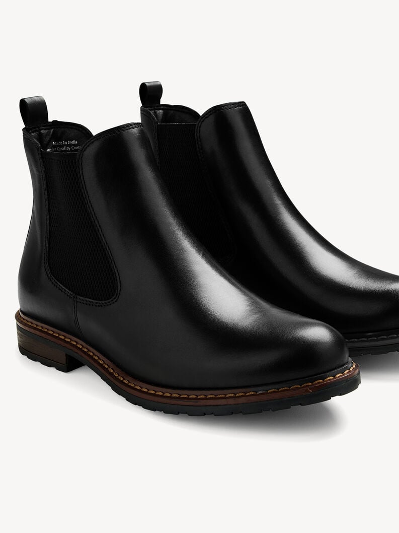 Tamaris Leder Chelsea Boot - Schwarz