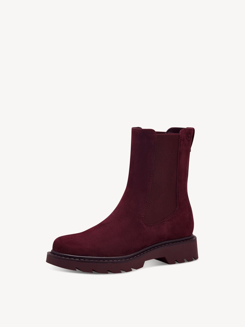 Tamaris Leder Chelsea Boot - Rot