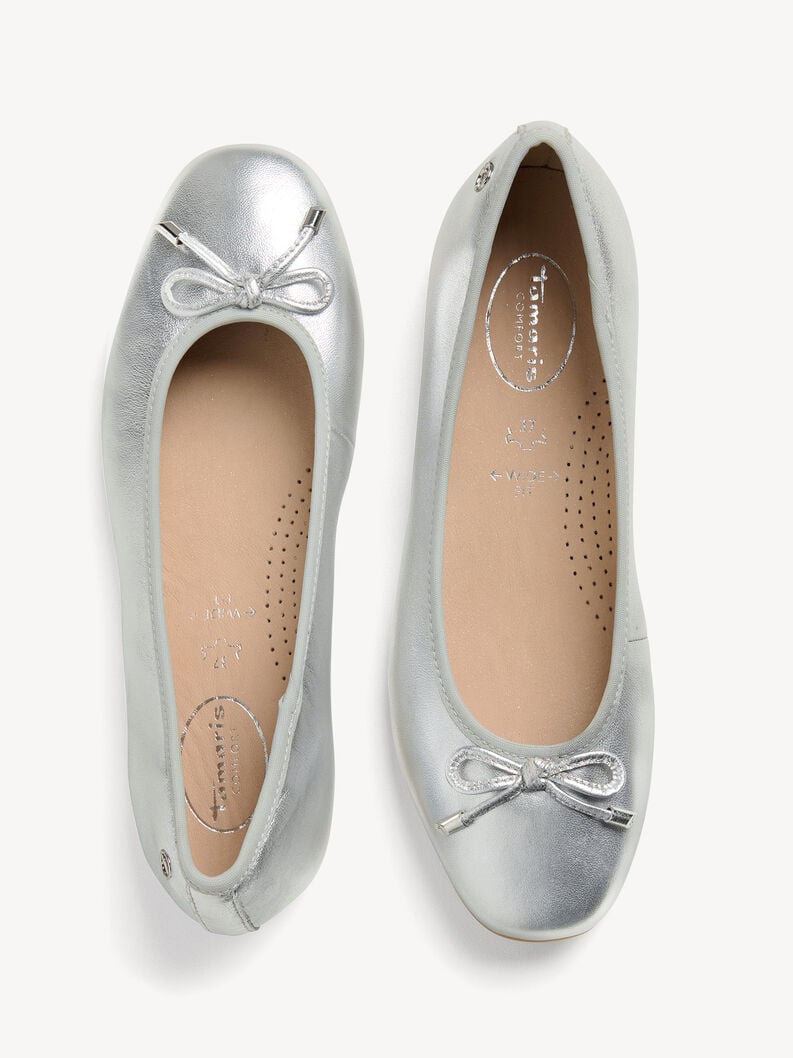Tamaris Lederballerina - Metallic