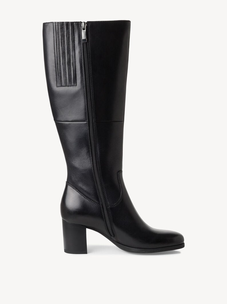 Tamaris Lederstiefel - Schwarz