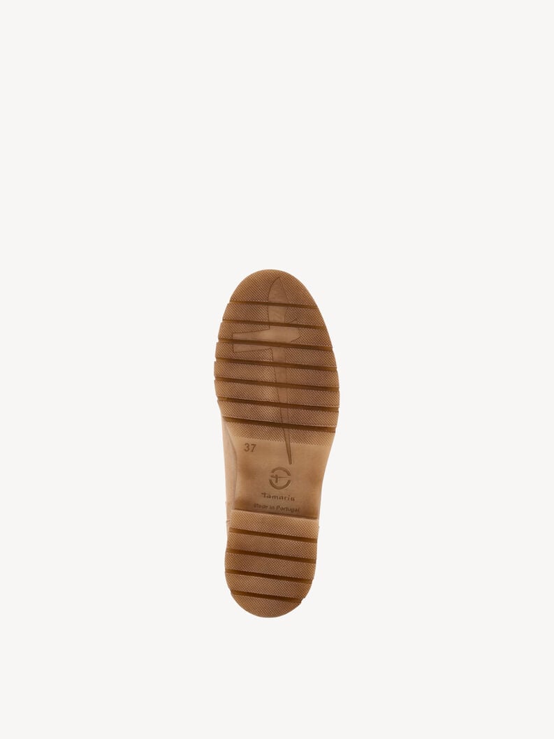 Tamaris Lederstiefelette - Beige Warmfutter