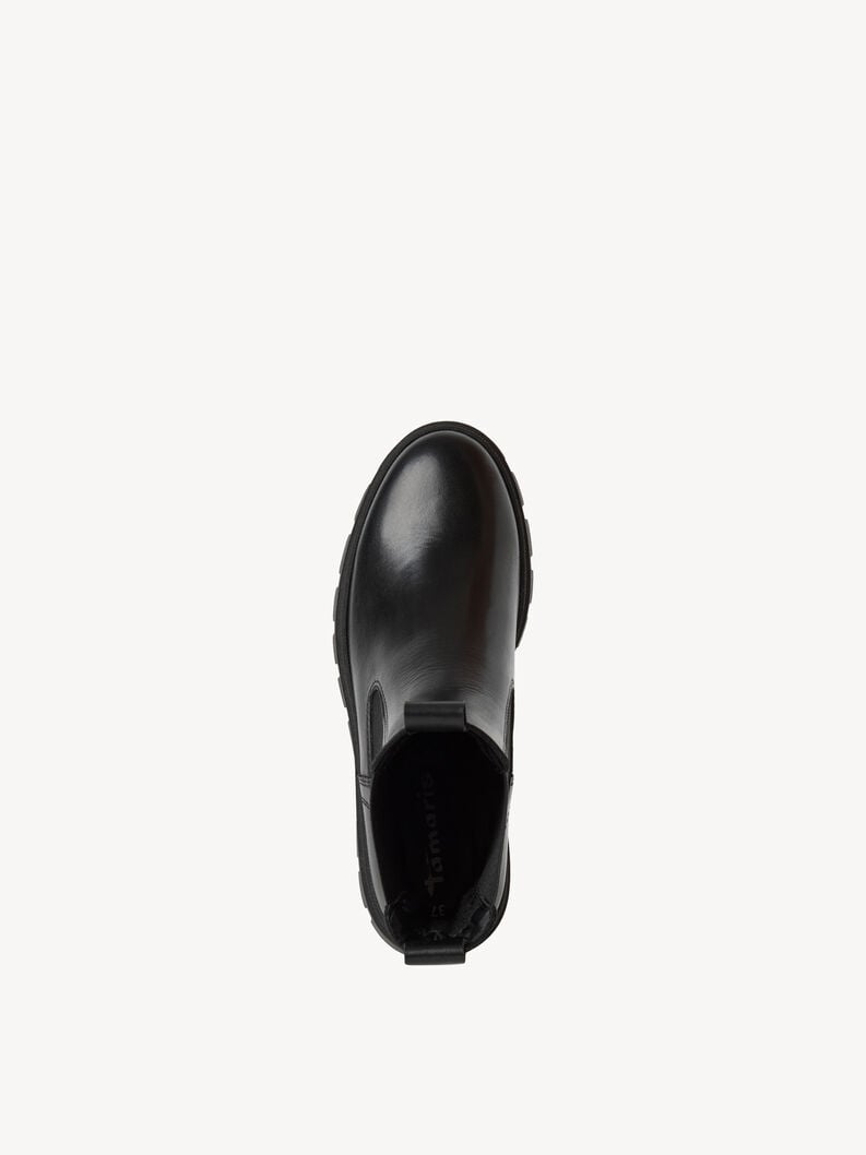 Tamaris Leder Chelsea Boot - Schwarz