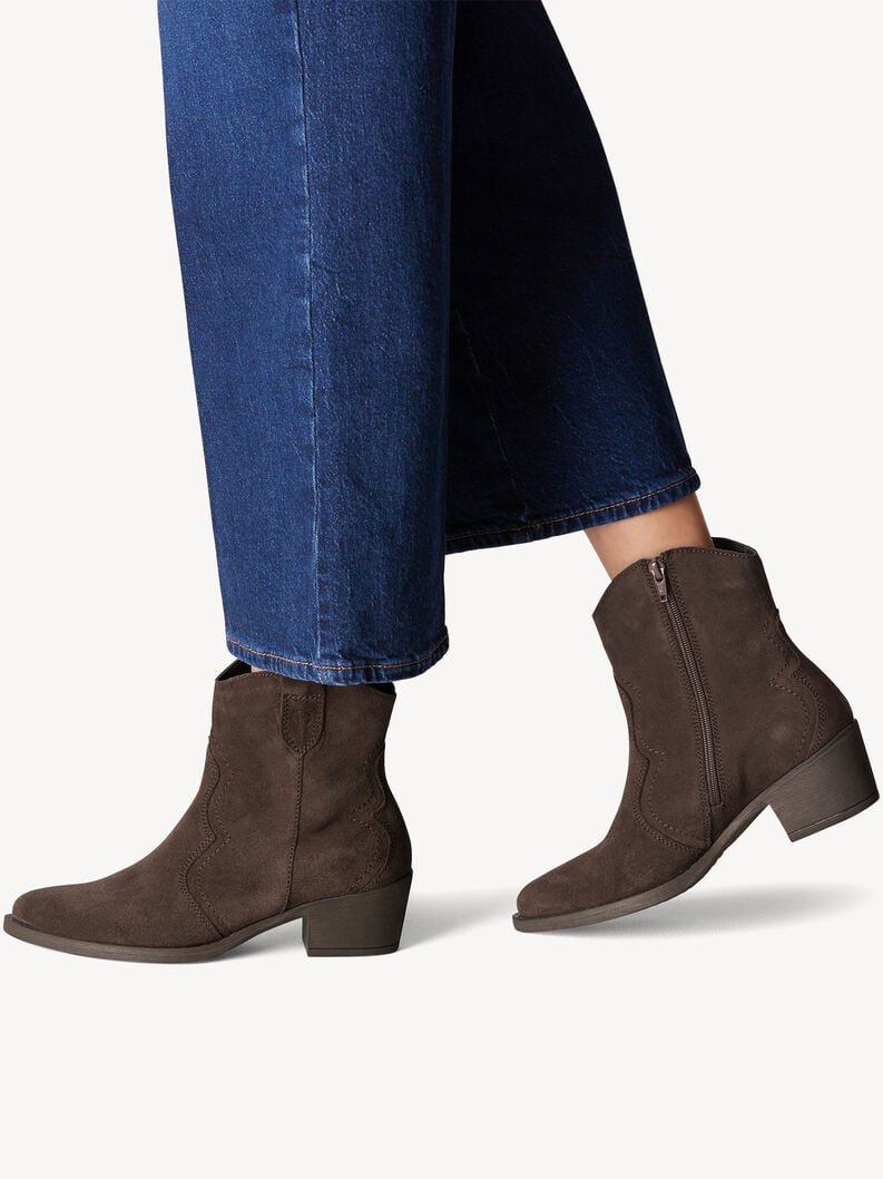 Tamaris Lederstiefelette - Braun