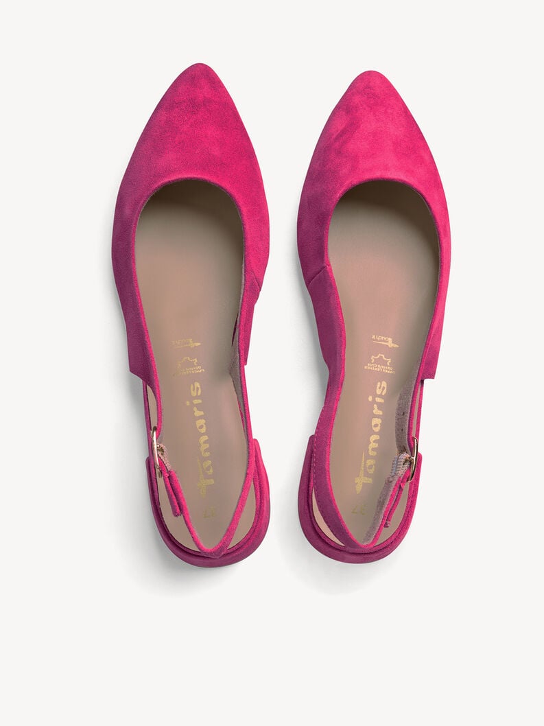 Tamaris Lederslingpumps - Pink