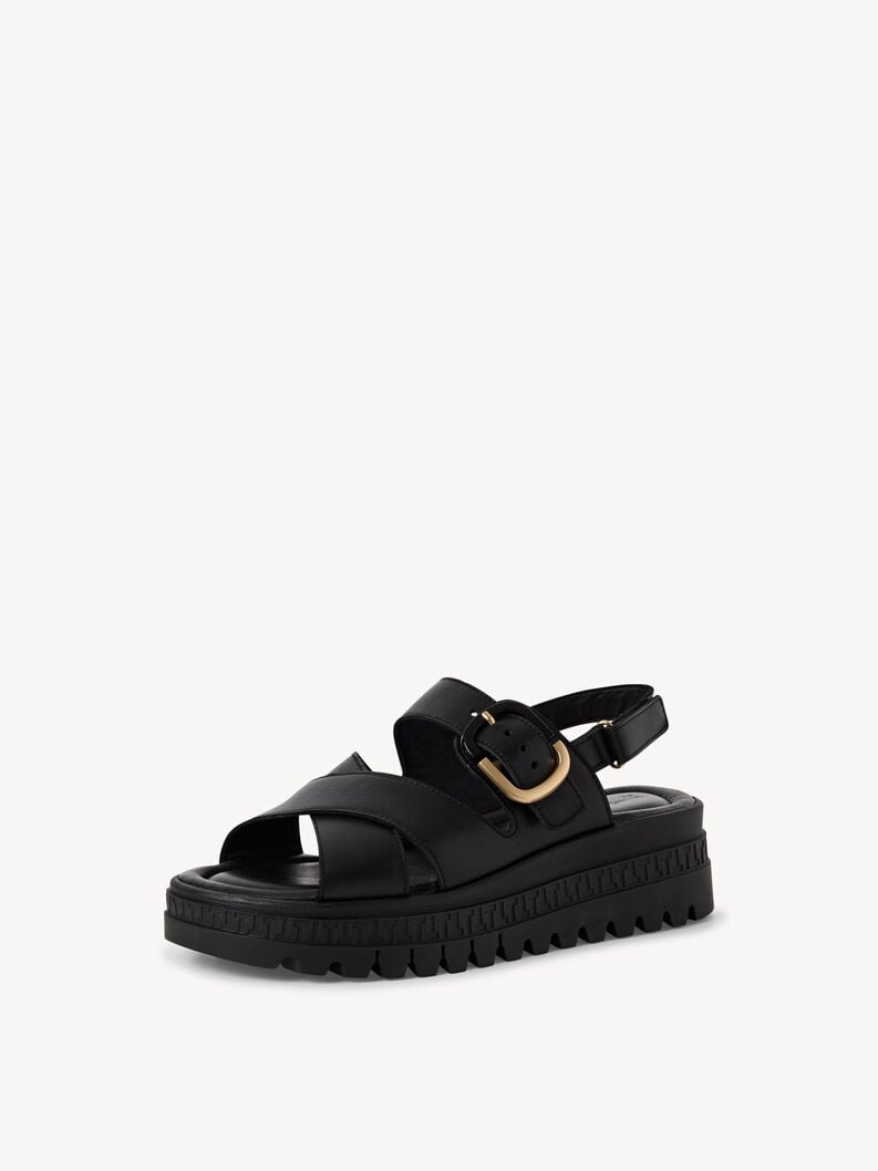 Tamaris Ledersandalette - Schwarz