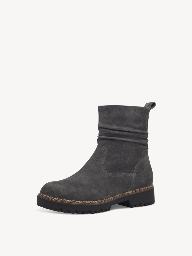 Tamaris Lederstiefelette - Grau
