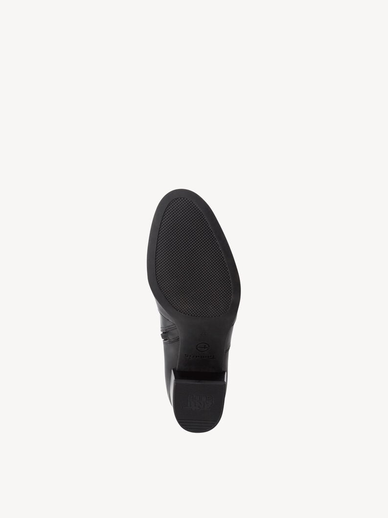Tamaris Lederstiefelette - Schwarz