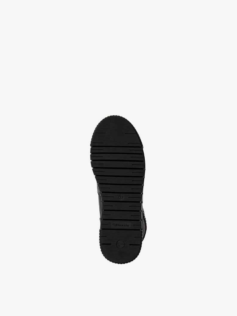 Tamaris Lederstiefelette - Schwarz Warmfutter