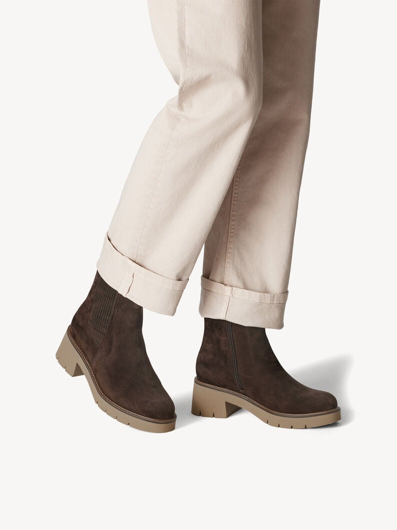Tamaris Leder Chelsea Boot - Braun