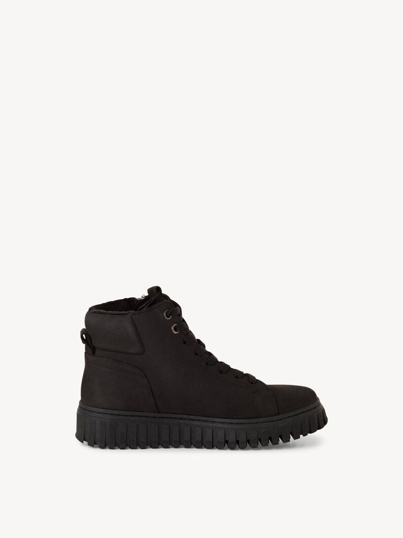 Tamaris Lederstiefelette - Schwarz