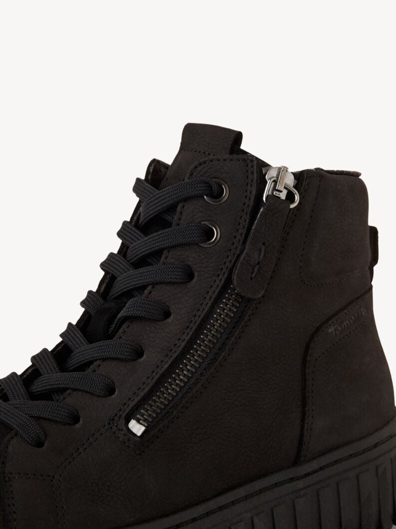 Tamaris Lederstiefelette - Schwarz