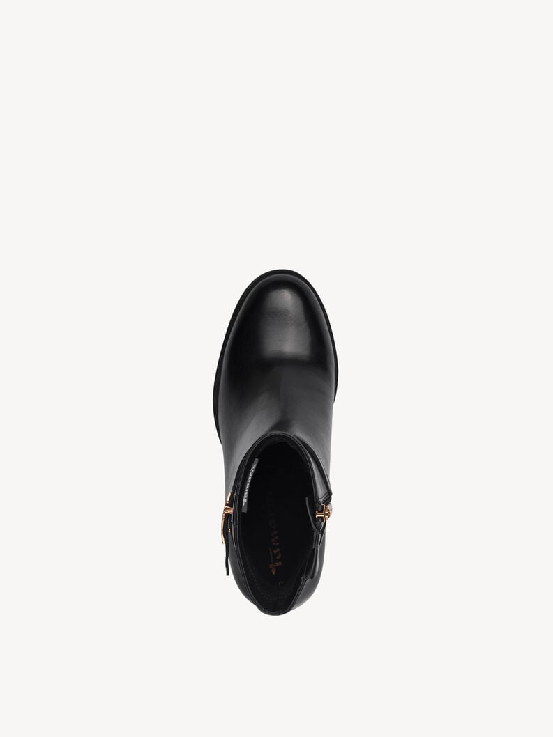 Tamaris Lederstiefelette - Schwarz