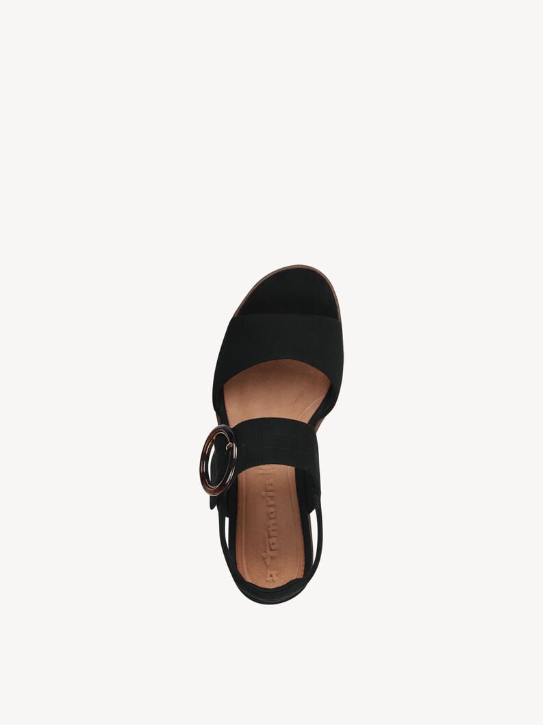 Tamaris Ledersandalette - Schwarz