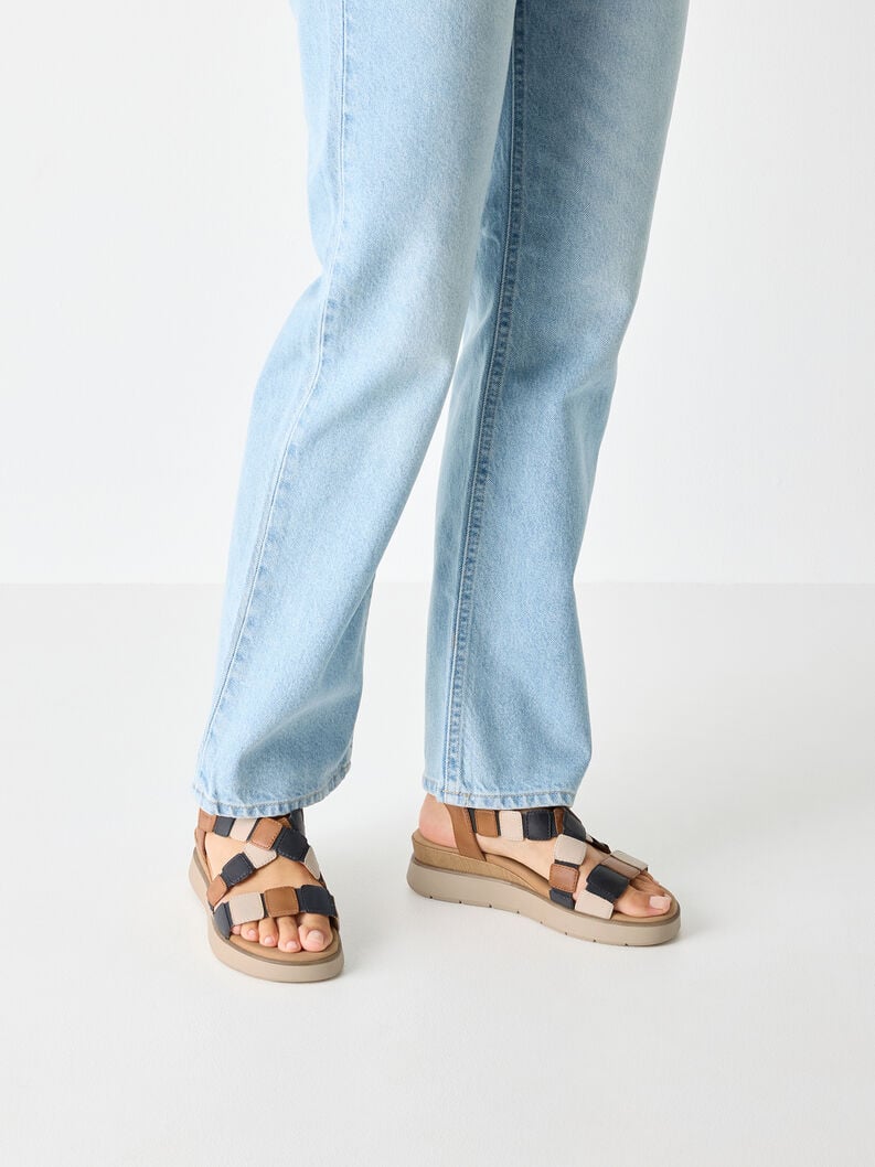 Tamaris Ledersandalette - Braun