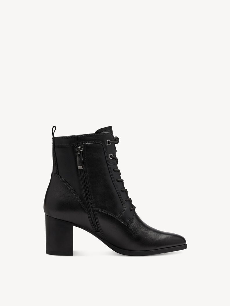 Tamaris Lederstiefelette - Schwarz