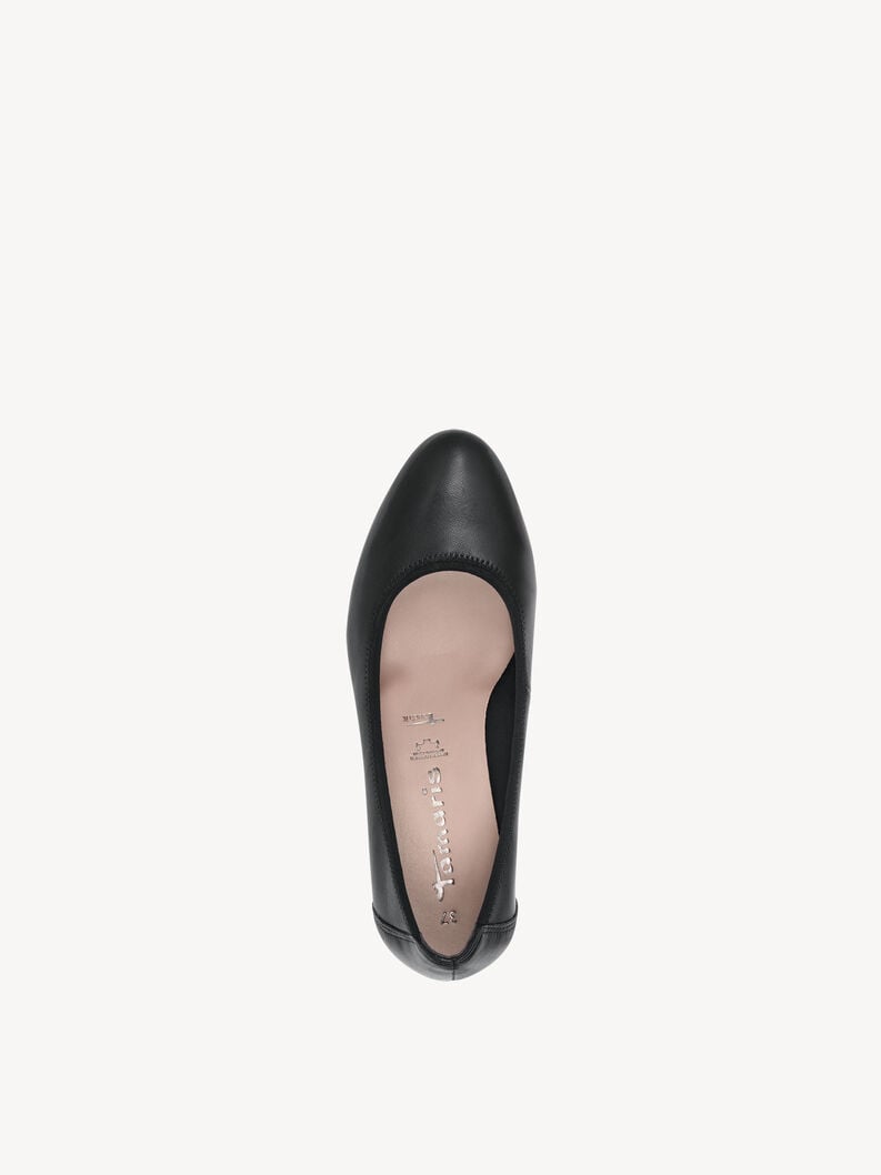 Tamaris Lederkeilpumps - Schwarz