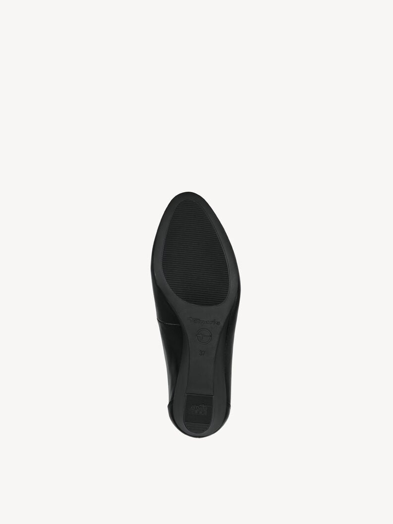 Tamaris Lederkeilpumps - Schwarz