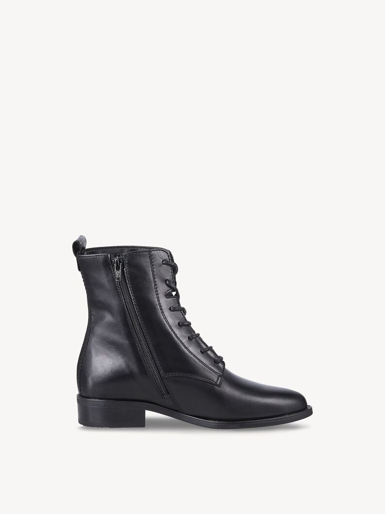 Tamaris Lederstiefelette - Schwarz
