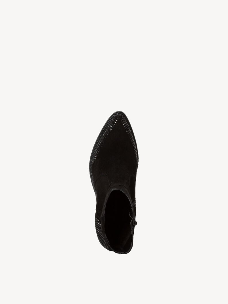 Tamaris Lederstiefelette - Schwarz
