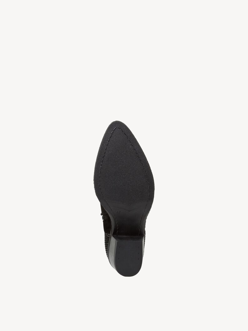 Tamaris Lederstiefelette - Schwarz