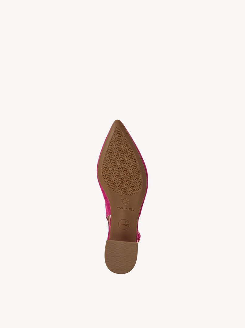 Tamaris Lederslingpumps - Pink