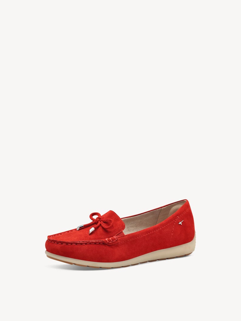 Tamaris Lederslipper - Rot