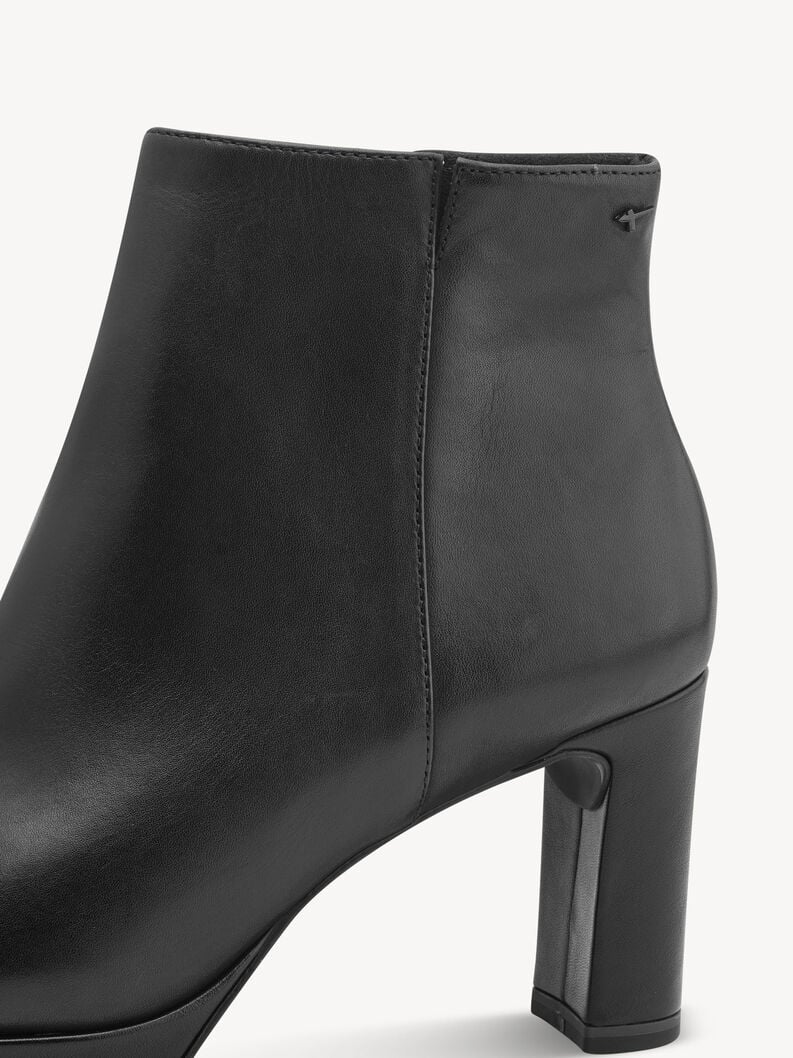 Tamaris Lederstiefelette - Schwarz