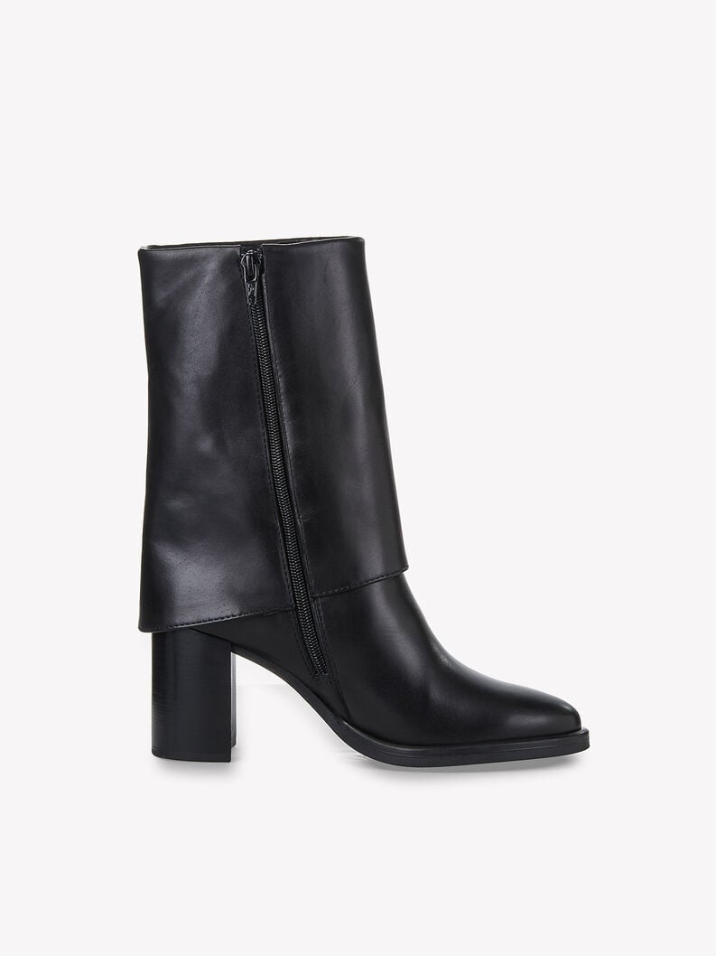 Tamaris Lederstiefelette - Schwarz