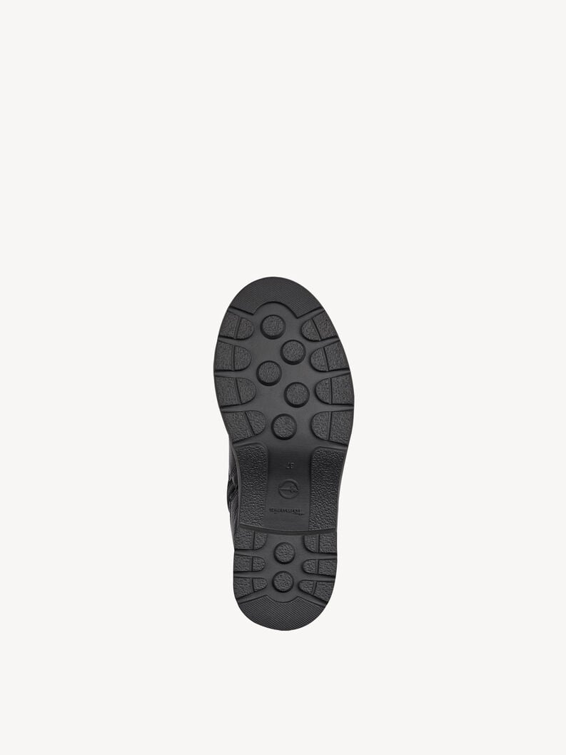 Tamaris Lederstiefelette - Schwarz Warmfutter