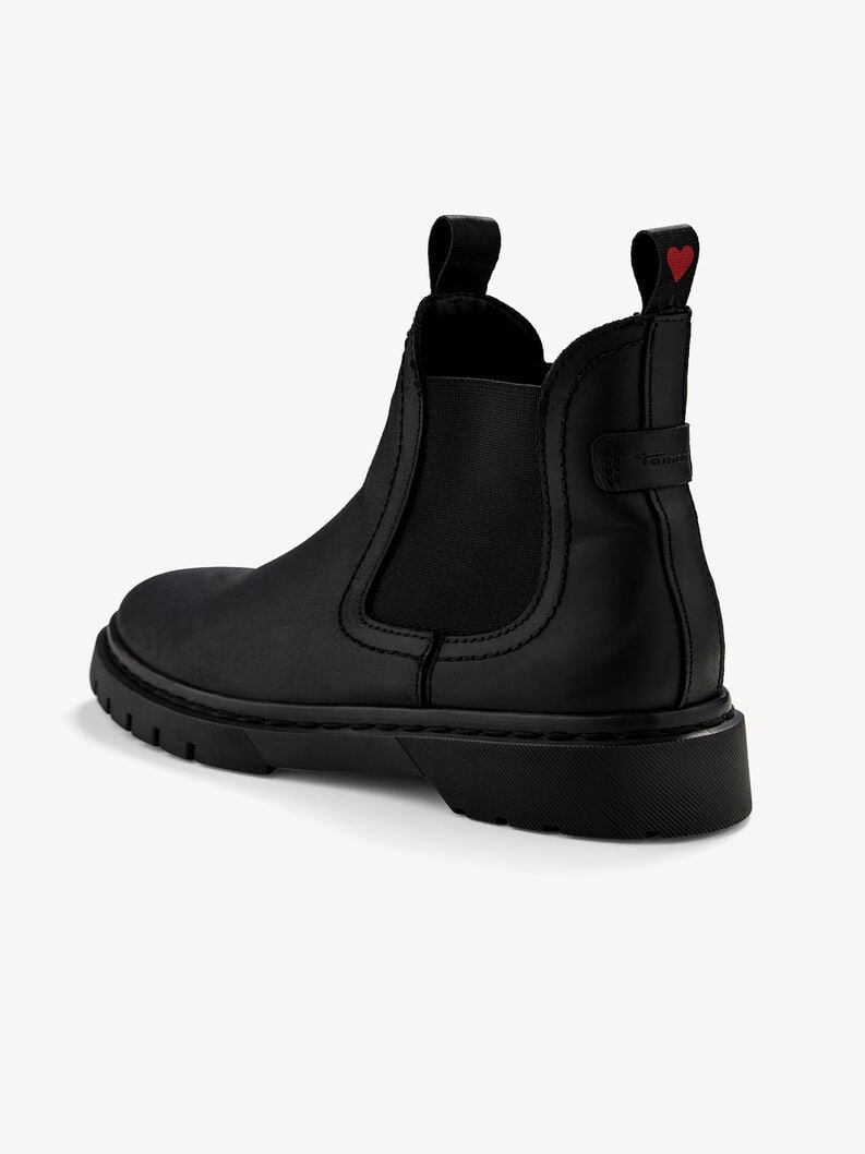 Tamaris Leder Chelsea Boot - Schwarz
