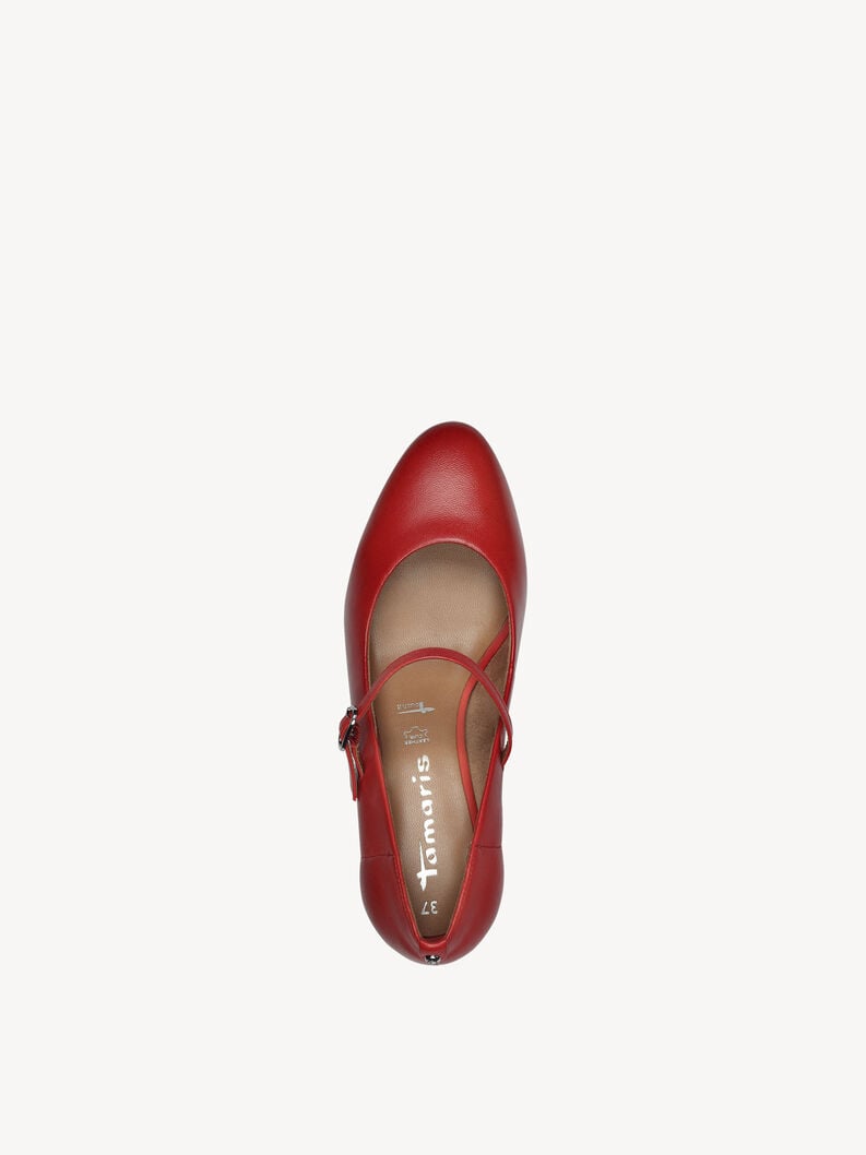 Tamaris Lederpumps - Rot