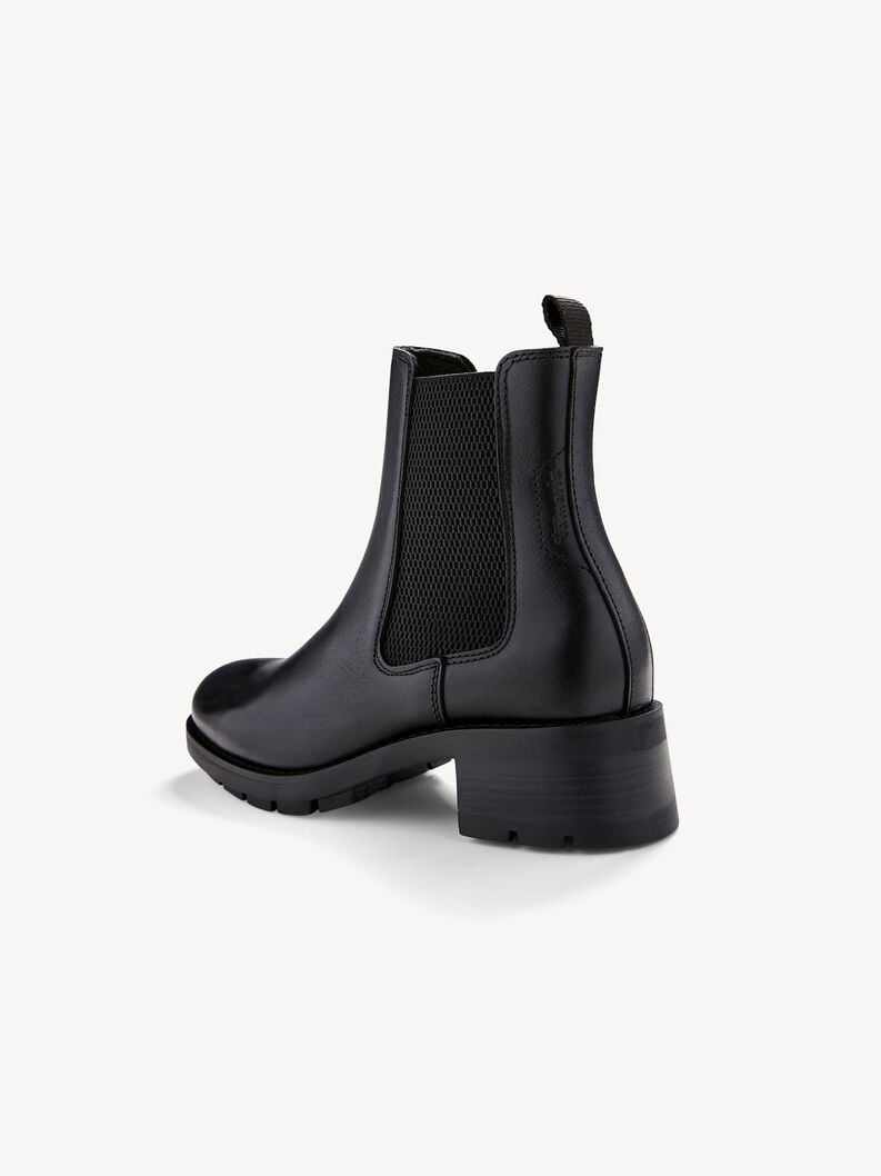 Tamaris Leder Chelsea Boot - Schwarz