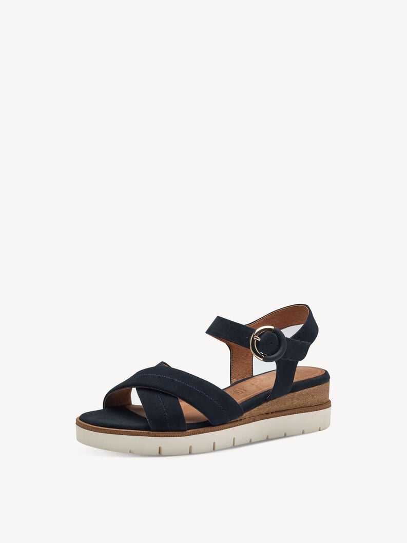 Tamaris Ledersandalette - Blau