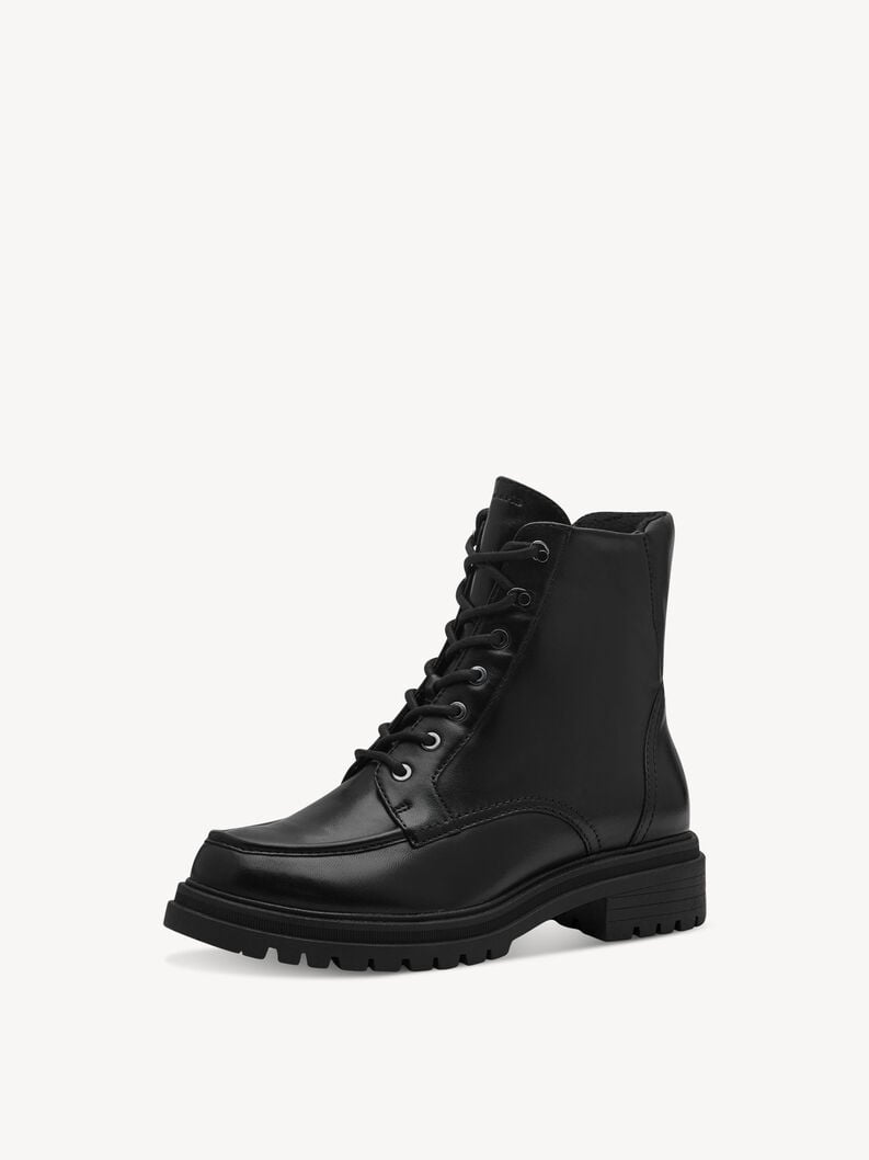Tamaris Lederstiefelette - Schwarz