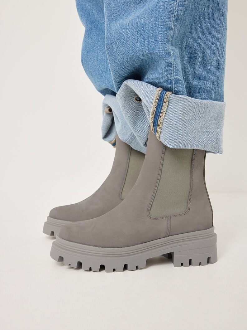Tamaris Leder Chelsea Boot - Grau