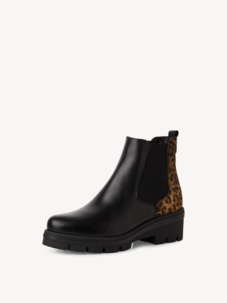 Tamaris Leder Chelsea Boot - Schwarz