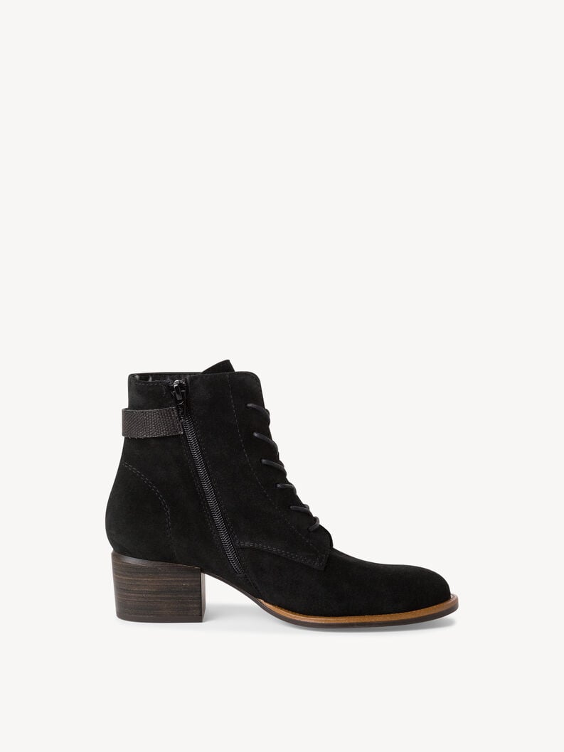 Tamaris Lederstiefelette - Schwarz