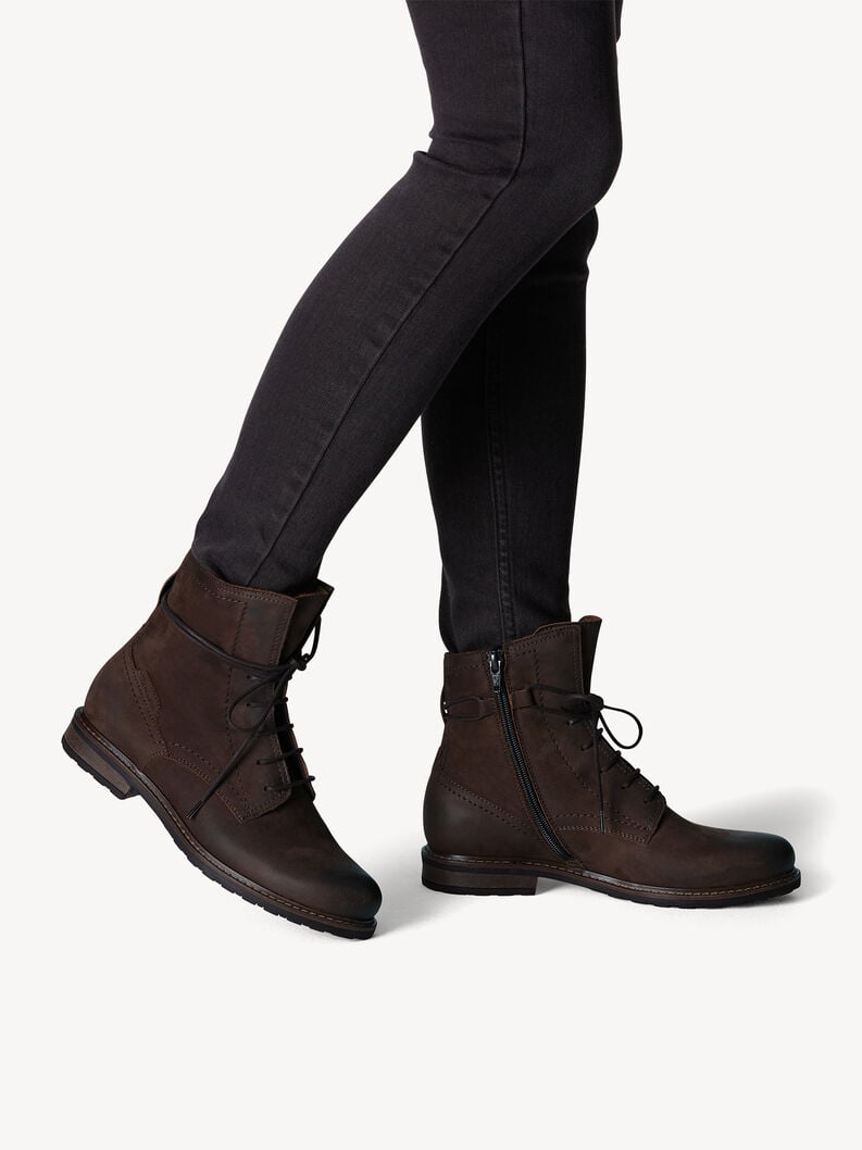 Tamaris Lederstiefelette - Braun