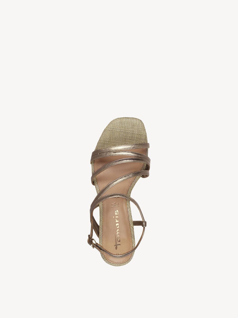 Tamaris Ledersandalette - Metallic
