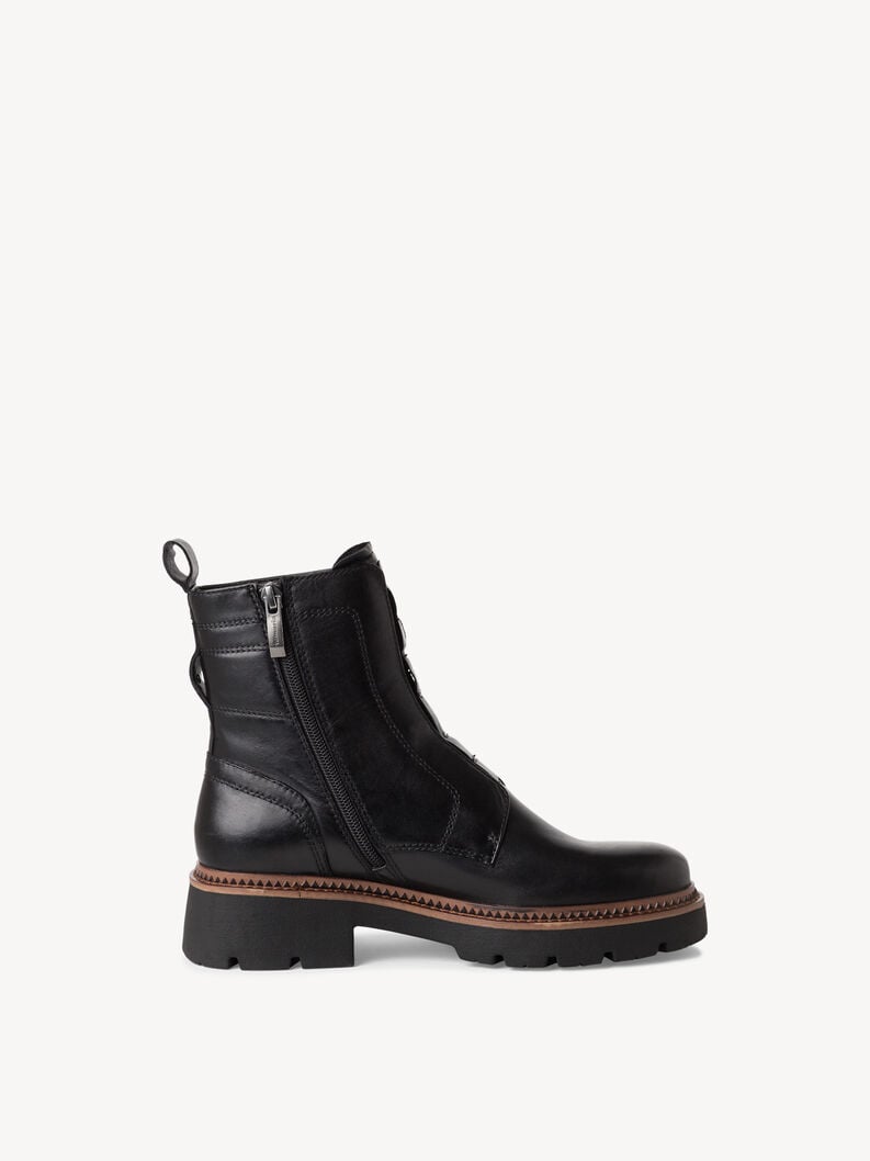 Tamaris Lederstiefelette - Schwarz