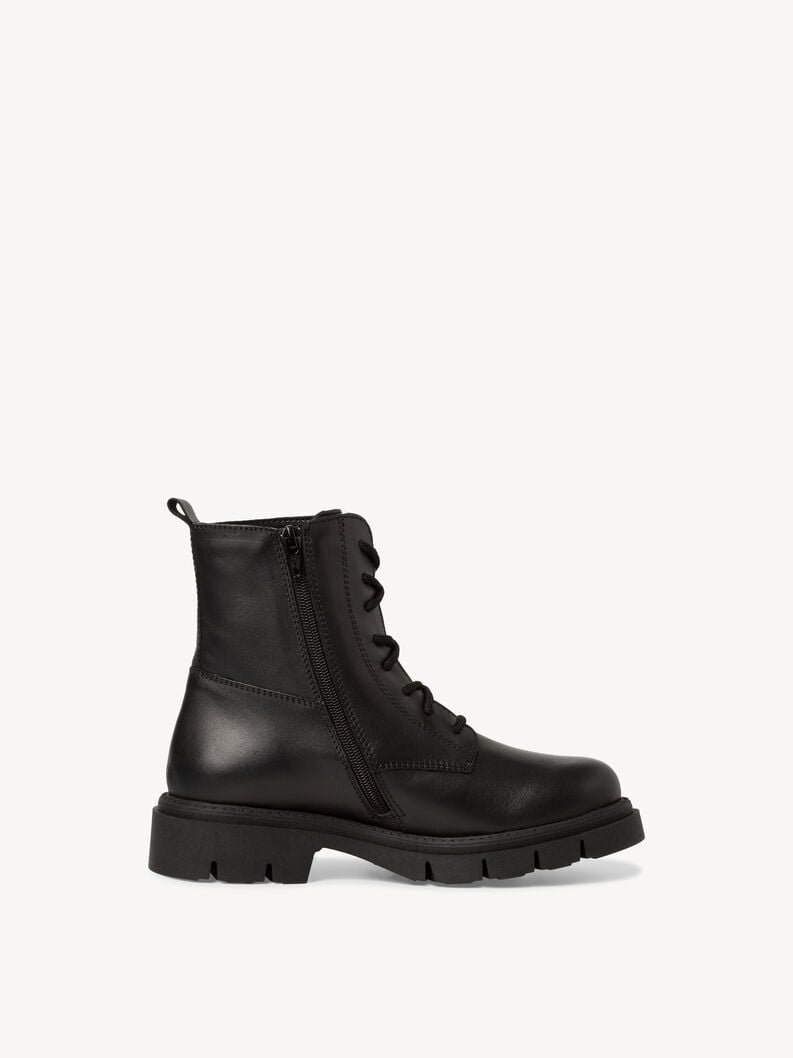 Tamaris Lederstiefelette - Schwarz